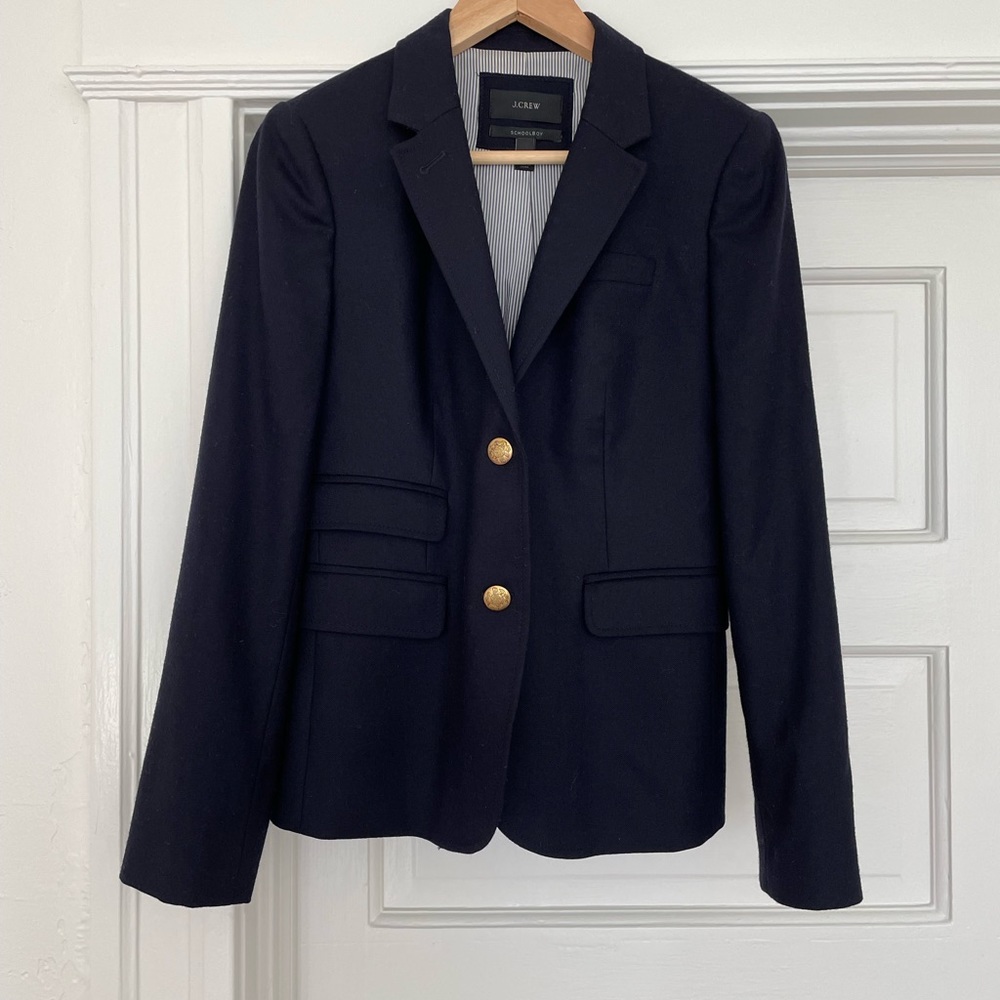 J. Crew Navy Schoolboy Blazer | 6